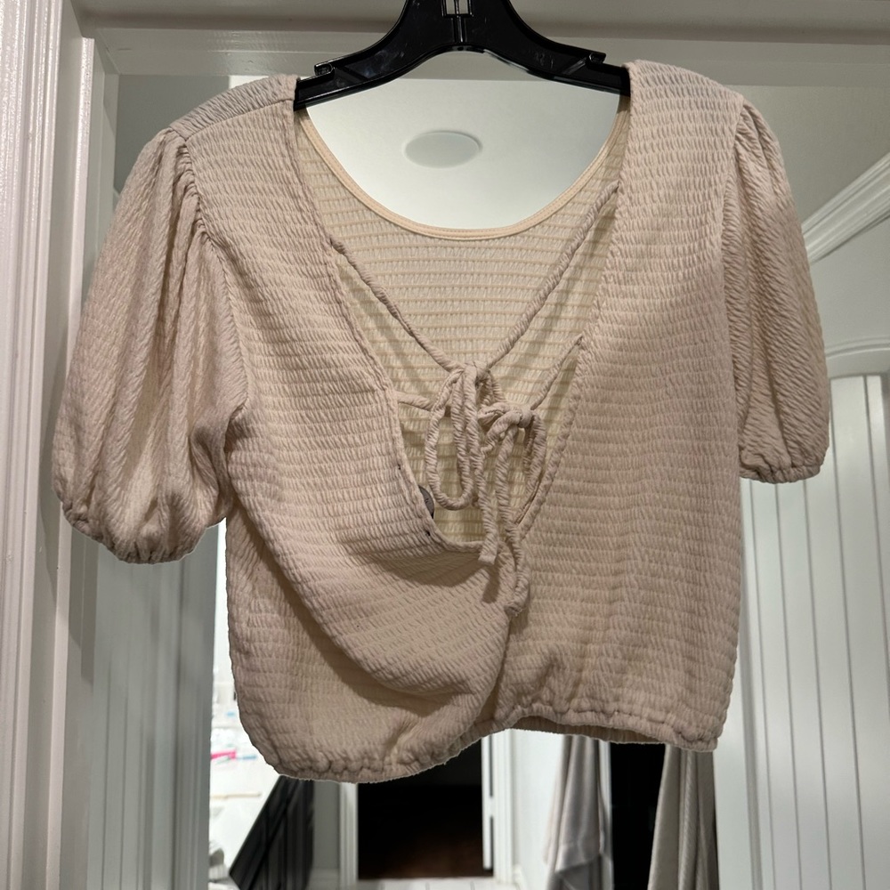 tie back crop top